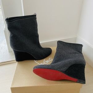 Christian Louboutin Jersey Boots Size 40